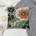 thumbnail image 2 of GOSMITH Retro 70s Groovy Hippie Colorful Flowers Floral Blossom Reversible Throw Pillow Covers Decorate Home Living Room Girls Room, Spring Summer Cottagecore Pillowcase, 2 of 5