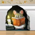 thumbnail image 1 of (Mussel Reading Book) Mussel Reading Book, Wall Decor Sticker Decal, Children's Room, Classroom, Home, Bedroom, Bookshelf, Book Lover, 1 of 5