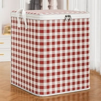 Storage Box Storage Containers Heavy Duty Storage Bag Extra Large, Reinforced Handle Moving Tote, Double Zipper Clothes Organizer for Travel, College, Camping, Space Saving