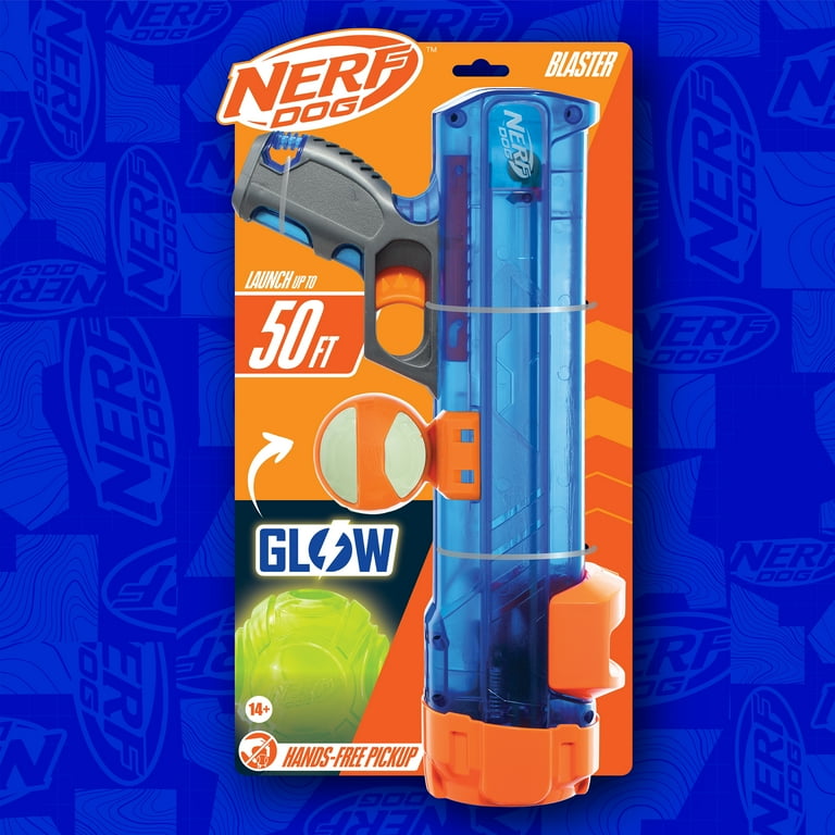 Nerf Dog Translucent Blaster Ball Launcher with Ball Clip with 2.5