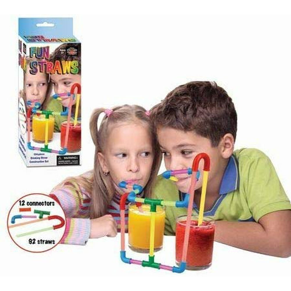 Build Your Own Straw Kit 92 Straws 12 Connectors Fun Personalize