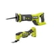 thumbnail image 1 of Kit combinado inalámbrico de 2 herramientas Ryobi 18V: multiherramienta y sierra sable, 1 of 3