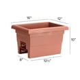 thumbnail image 3 of Root & Vessel Countryside Railing Planter, Terra, 16", 3 of 5