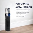 thumbnail image 4 of Concepts 21 Inch Heavy Duty Metal Umbrella Stand, Decorative Umbrella Holder for Entryway, Indoor Outdoor Umbrella Organizer Storage Rack for Home Office Patio- Black Side Slit, 4 of 5