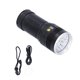 thumbnail image 1 of LED Flashlight XMT6 LED 15000lm USB Rechargeable IP65 Waterproof Outdoor Portable Torch, 1 of 5
