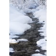 thumbnail image 2 of Open Running Creek With Snow Covered Banks And Frost On The Trees; Lake Louise Alberta Canada Poster Print, 2 of 4