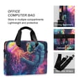 thumbnail image 4 of FORMRS 16" Laptop Bag Carrying Sleeve Case with Handle Travel Shoulder Briefcase, Space Astronaut, 4 of 8