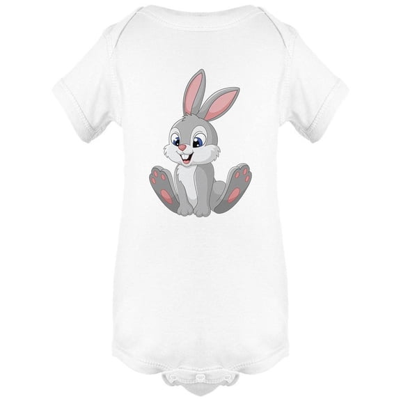 Happy Bunny Cartoon Bodysuit Infant -Image by Shutterstock, 6 Months