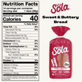 Sola Low Carb, No Added Sugar Sweet & Buttery Sliced Bread, 14 oz