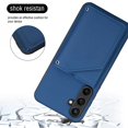 thumbnail image 4 of Decase for Samsung Galaxy S24 Plus Wallet Case,PU Leather Back Flip Folio Purse Stand Phone Shell Slim Fit Magnetic Closure Card Slots Holder Case Cover for Samsung Galaxy S24 Plus,Blue, 4 of 9