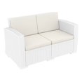 thumbnail image 1 of Compamia Monaco Causeuse d'Extérieur Blanche avec Coussin, 1 of 7
