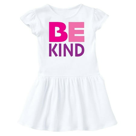 

Inktastic Be Kind Logo in Pink and Purple Gift Toddler Girl Dress