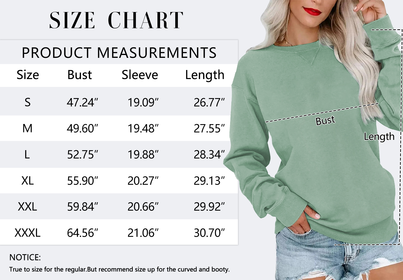 MOSHU Women's Oversized Crewneck Pullover Sweatshirt photo 5