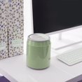 thumbnail image 3 of Bote De Basura De Mesa Pequeño, Mini Bote De Basura De Escritorio Bote De Basura De Mesa De Cocina Portátil con Tapa con Botón, para Tocador, Dormitorio, Encimera (Verde, 3 of 5