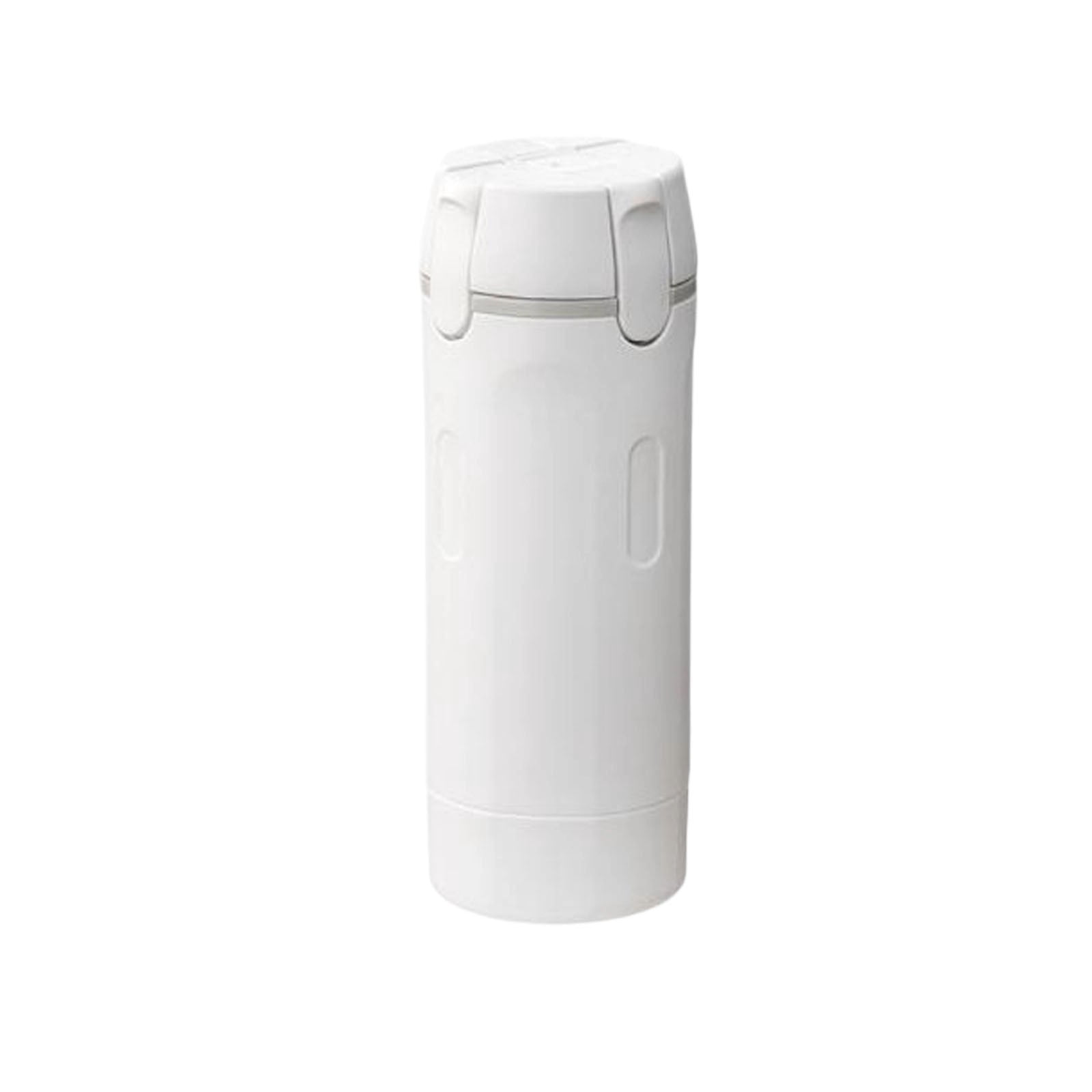 Four in One Travel Bottle Set, White, Press-Type Dispenser for Shampoo Conditioner Body Wash, Leak-Proof Portable Toiletry Containers for Carry on Luggage (1 Pc)
