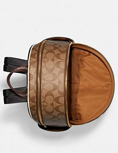 Coach Women's Court Backpack In Signature Canvas (Khaki - Chalk)