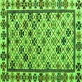 thumbnail image 1 of Ahgly Company Indoor Square Abstract Green Modern Area Rugs, 7' Square, 1 of 4