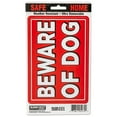 thumbnail image 2 of (3 pack) Sunburst Systems 5272 Beware of Dog Sign 5" x 8.5", Vinyl Decal, easy install just peel and stick, 2 of 9