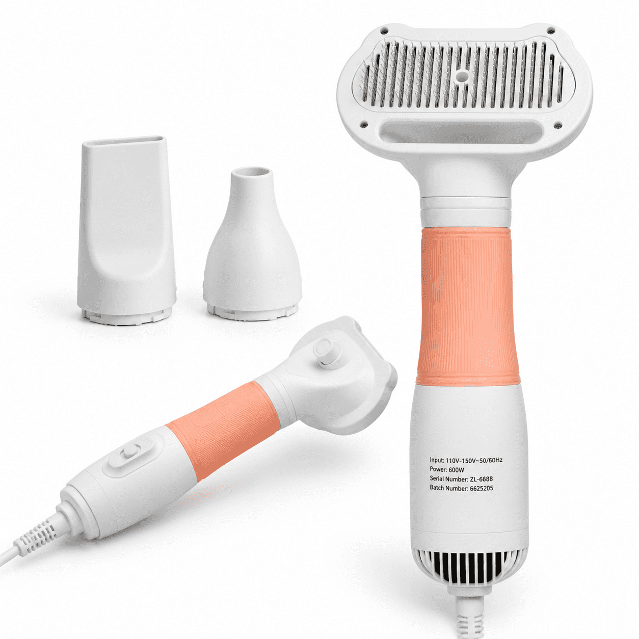 Pink 3-in-1 Pet Dryer and Slicker Brush for Small Dogs and Cats