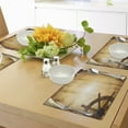 thumbnail image 4 of Ambesonne Vintage Place Mats Set of 4, Old Paper Effect Wheel, Standard Size, Brown, 4 of 6