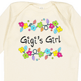 thumbnail image 4 of Inktastic Gigis Girl- Bright Flowers Girls Long Sleeve Baby Bodysuit, 4 of 5