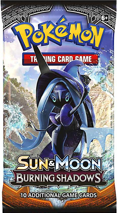 Pokemon XY Sun and Moon Burning Shadows Six Booster Packs Factory Sealed 