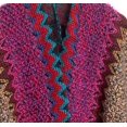 thumbnail image 5 of LinYooLi Poncho Cape Ethnique pour Femmes Tricot Ouvert devant Épaissi Pashmina avec Franges Temps Froid, 5 of 5