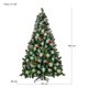 thumbnail image 5 of Árbol de Navidad Nevado 1.60m Jardimex 650 Ramas, 5 of 5