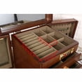 thumbnail image 3 of Wooden Jewelry Box Organizer With Combination Lock Lockable Large Dresser Top Jewelry Storage Container, 3 of 3