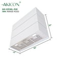 thumbnail image 5 of Akicon 36" Stainless Steel Range Hood, Modern Box Ducted Kitchen Hood with Powerful Vent Motor, Wall Mount, 36"W * 30"H*14"D, Signal White, 5 of 7