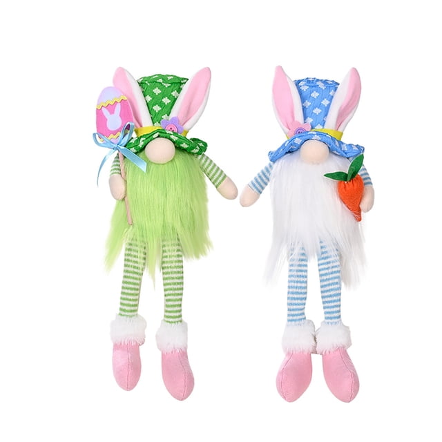Ramiter Décoration de Pâques Ornements Lapin Poupée en Peluche Rudolph Poupée