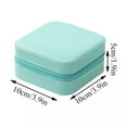 thumbnail image 4 of K-KED Portable Delicate Jewelry Box Organizer Leather Jewellery Ornaments Case Travel Storage *-blackish green, 4 of 7