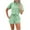 Green, variant on LOVZFMLL Two Piece Sets for Women Short Sleeve Crop Tops and Shorts Sweatsuit Casual Loose Summer Outfits Lounge Sets Green L