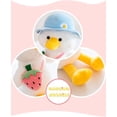 thumbnail image 1 of Peluche de peluche HUOGUO con forma de pato, 30 cm, con bolsa de fresas, 1 of 5