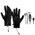thumbnail image 2 of 1PC USB Heated Gloves for Men Women - Electric Hand Warmers with 3 Adjustable Temperatures, Mesh Fabric, Full Finger Design, Heated Back and 5 Fingers for Winter - Black (M), 2 of 9
