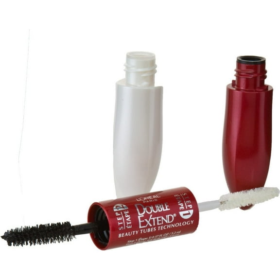 L'Oreal Paris Double Extend Tubing Mascara Lengthening in 2 Steps, Black