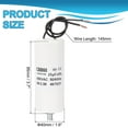 thumbnail image 2 of Uxcell CBB60 25uF Running Capacitor, AC 450V 2 Wires 50/60Hz Cylinder, 95x40mm, White, 2 of 6