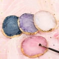 thumbnail image 3 of Stone Resin Painting Mixed Color Gold Edge Nail Gel Color Makeup Display, 3 of 3