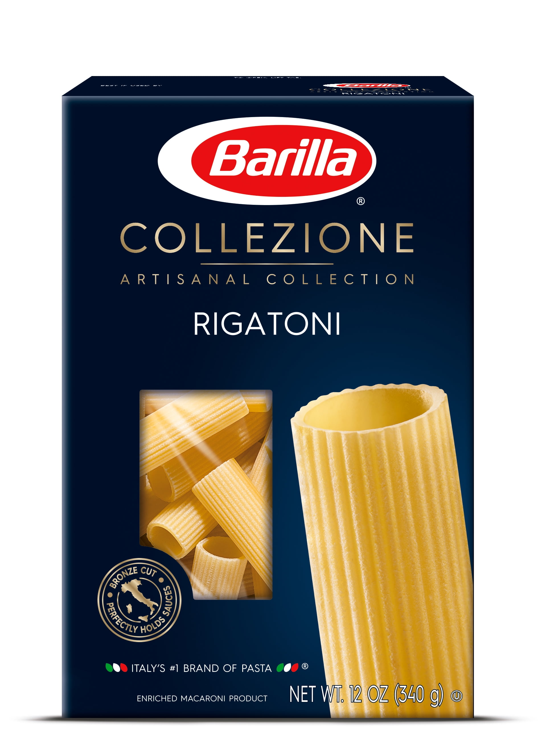 (6 Pack) Barilla Pasta LA COLLEZIONE Rigatoni 12 Oz - Walmart.com ...