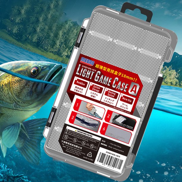 caja de pesca señuelo compartimentos de cebo portátiles cajas de gancho de cebo herramienta al aire libre negro DQrwqpou Para Estrenar