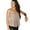 Apricot, variant on Sling Vest Double Layer Shiny Sequins Women Tops Glitter Details Regular Fit Summer Tops Daily Wear