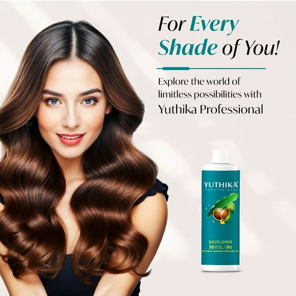 Yuthika Professional 30 Vol (9%) Hair Dye Developer, Long-Lasting Moisturising hair dye, 150ml