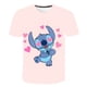 thumbnail image 2 of 2023 verano niños niñas Stitch camisetas dibujos animados bebé camisetas manga corta estampado niños ropa niños Stich ropa camisetas Tops9T Gao Jinjia LED, 2 of 2