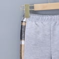 thumbnail image 6 of CAUYDY Kids Boy's Outfits Baby Toddler Button Plaid Long Sleeve Jacket and Elastic Waist Sweatpants 2 Piece Set Fall Winter Grey for Sizes 4-5 Years, 6 of 9