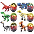 thumbnail image 1 of Huevos de Pascua ThinkMax rellenos con bloques de construcción de dinosaurios y juguetes, 1 of 7