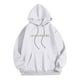 thumbnail image 5 of MHFRRA Sudadera con Capucha para Hombre, de Manga Larga, Informal, con Diseño Estampado, para Uso Diario, para El Hogar, Al Aire Libre, Senderismo, Otoño E Invierno, Tela Suave y Cómoda Blanco, 5 of 6