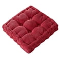 thumbnail image 3 of Corduroy Memory Foam Chair Pads/Cushions Rose Red, 3 of 8
