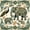 Cream Green, variant on Homewish Bohemian Geometric Rhombus Twin Quilt Set,Boho Exotic Style Twin Coverlet Set,Beige,2 Pieces