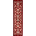 thumbnail image 3 of Unique Loom Sialk Hill Collection Area Rug - Washington (2' 2" x 8' 2" Runner Red/Black) Floral Traditional Perfect For Living Room Bed Room Dining Room Office, 3 of 7