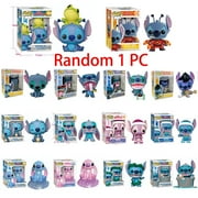 Pop SUMMER STITCH #636 Lilo & Stitch #159 #978 Scrump #128 Cute Action Figure Toys Collection Dolls Kids Gifts Random 1 PC no box